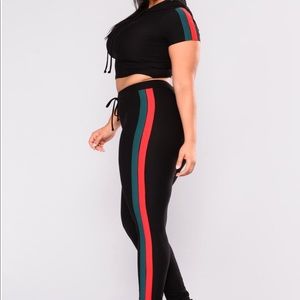 Fashion nova stripped 2 Piece